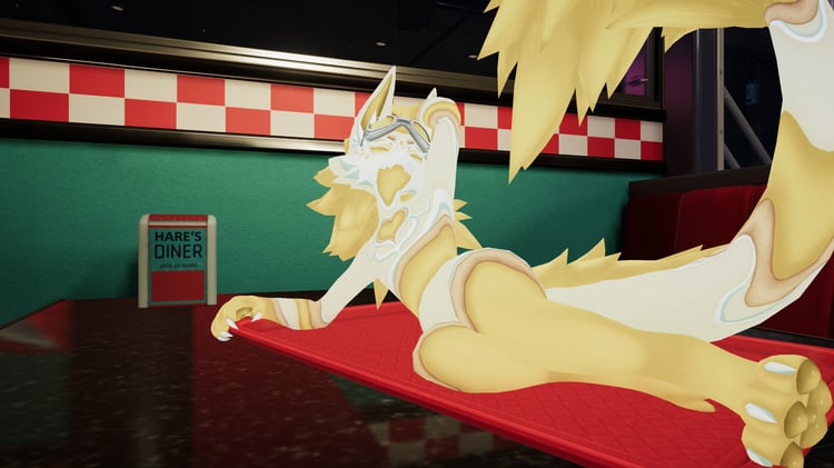 Lemon varient sitting on a table at a diner very dramatically