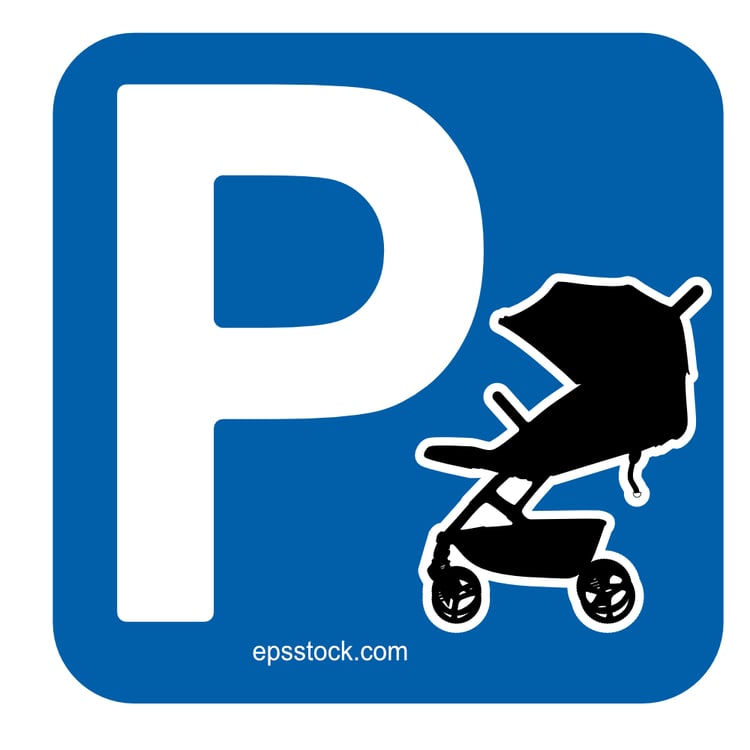 Stroller Parking Sign