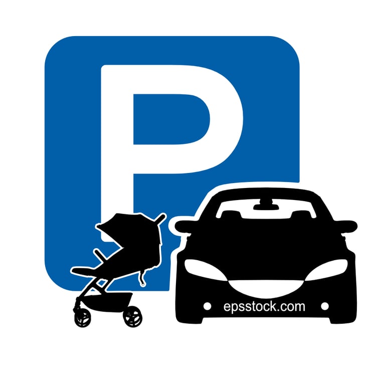 parking for customer with child