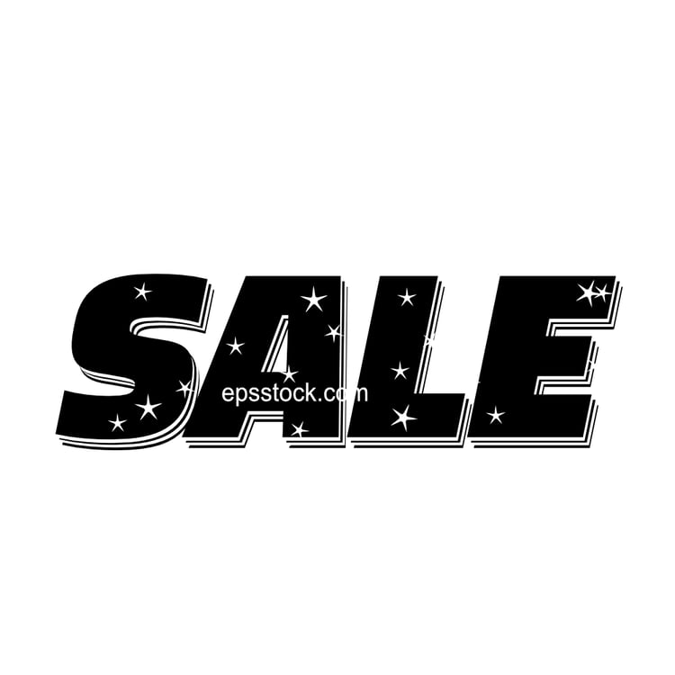 deep Sale, lettering