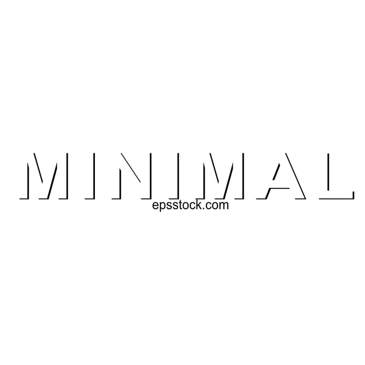 minimal lettering