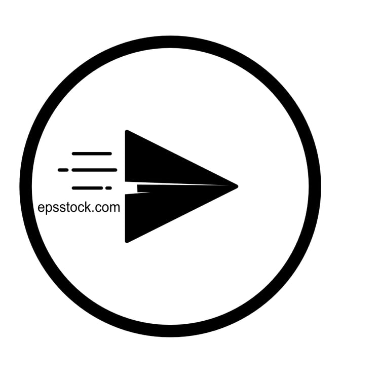 Play button like Paper plane, promote video