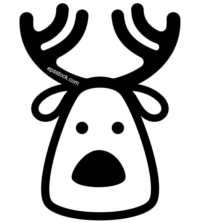 christmas deer character