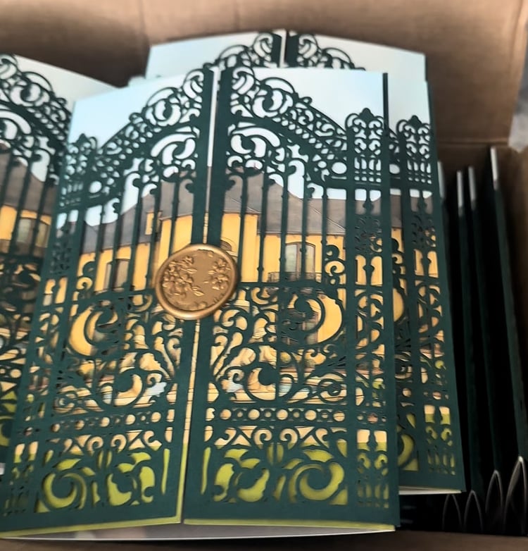 gatefold wedding invitations