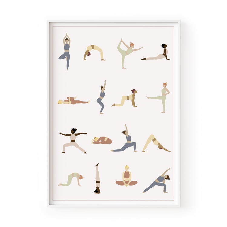 Yoga Pilates Wall Art
