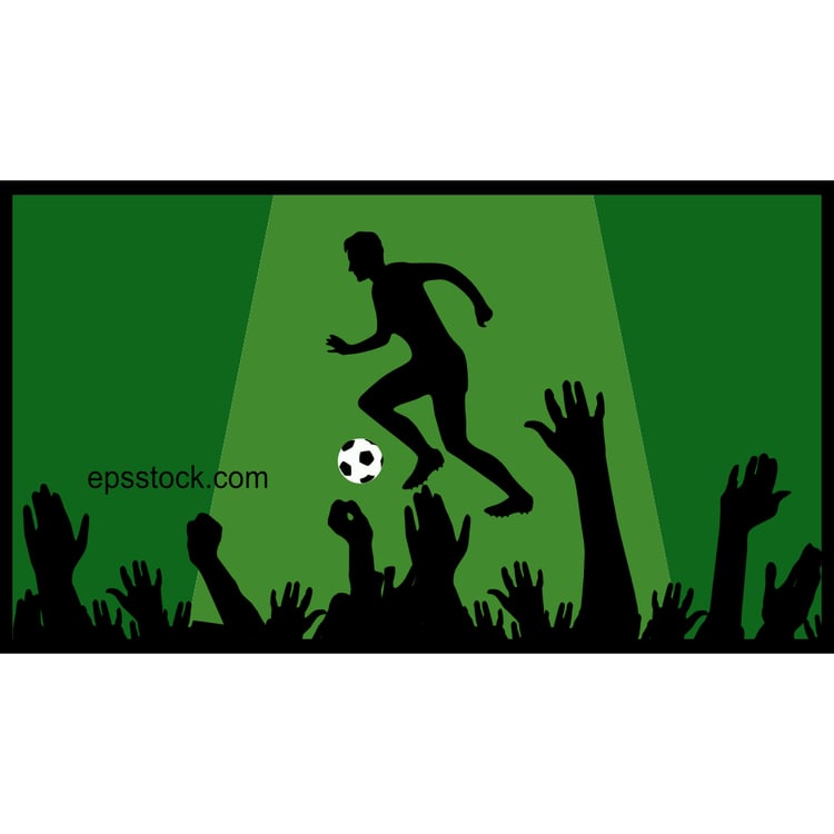 Crowd of football fans