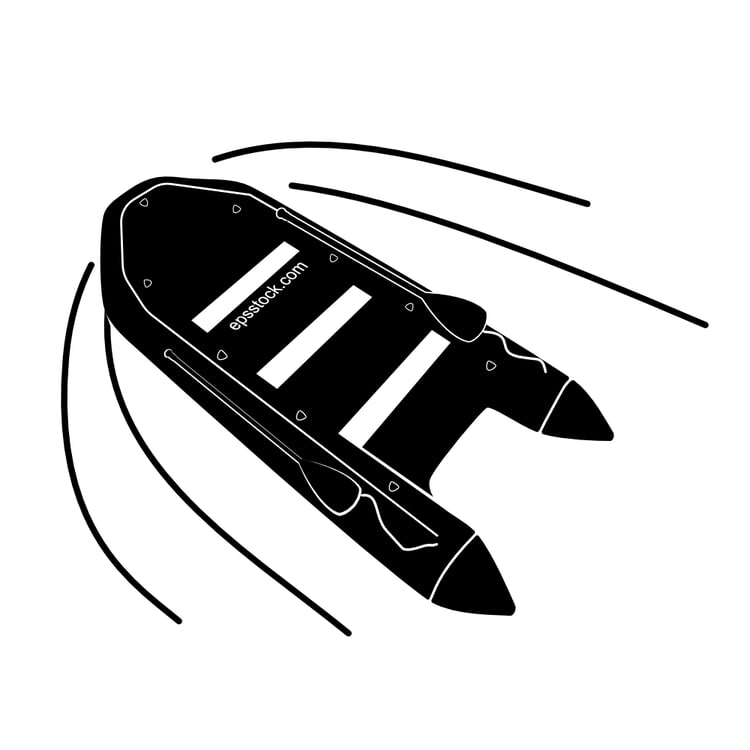 Rescue inflatable boat