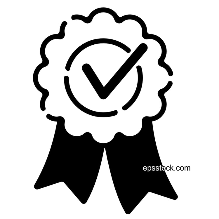 Check mark award icon