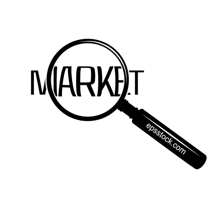Market research symbol