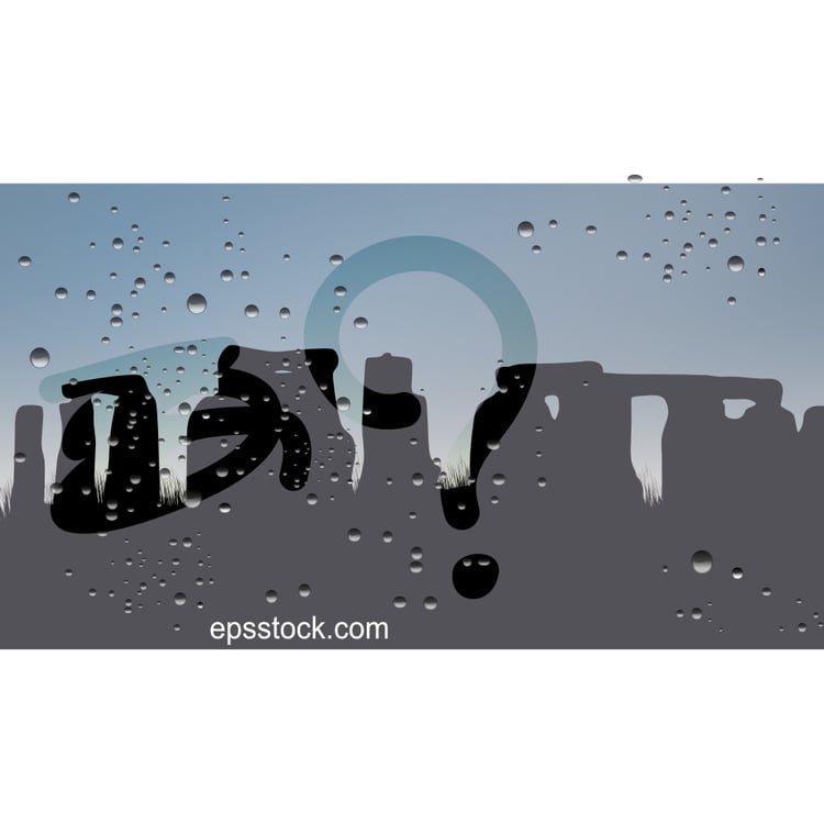 Sweaty car Glass, stonehenge  landscape