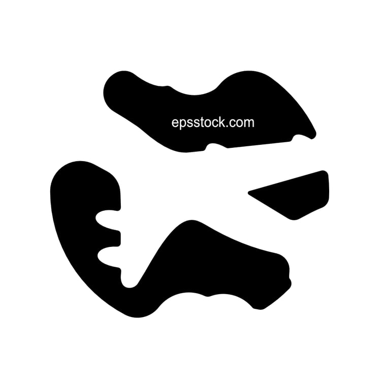 Passenger Airplane in clouds