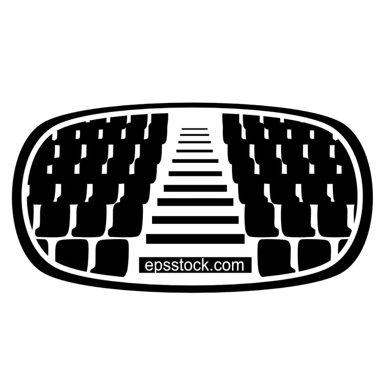 stadium stairs and benches