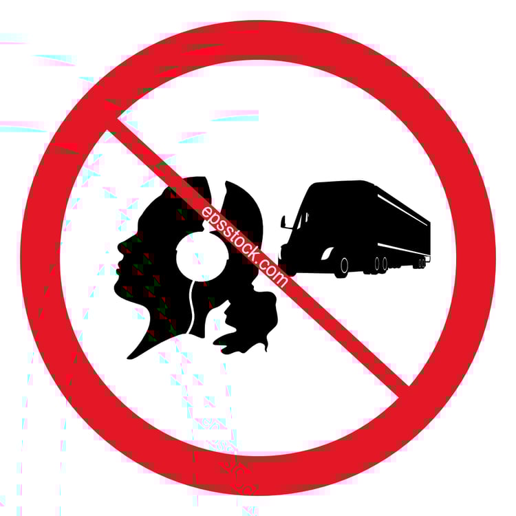 Listen around when you cross the road