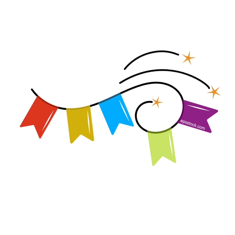 festive bunting flags