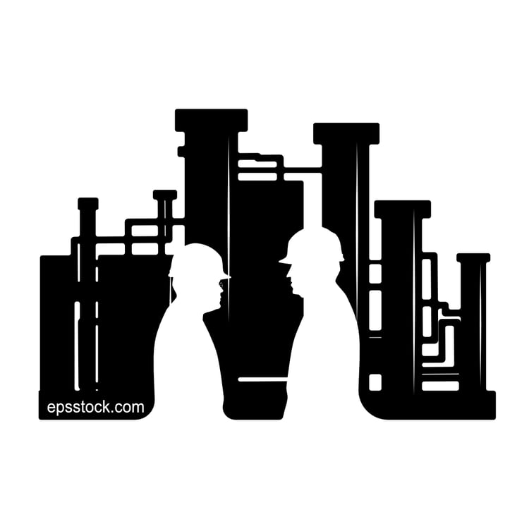 engineer meeting in factory