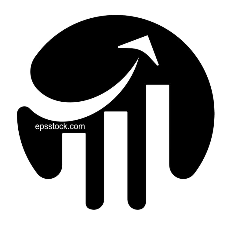 Chart With arrow Finance Logo