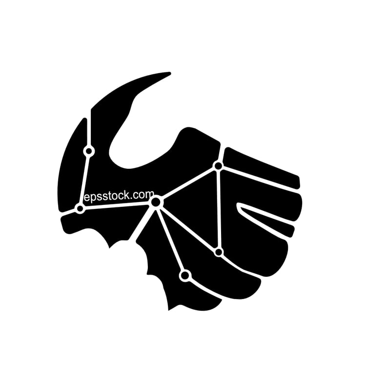 A businessman shaking hands with the effect of a global network link