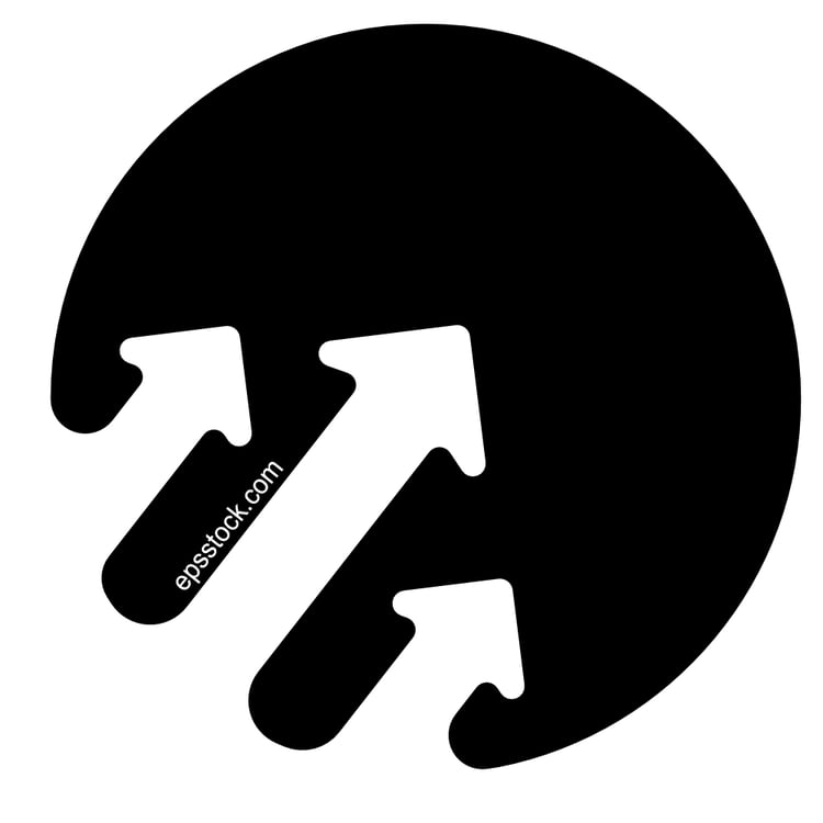 An arrows pointing upward symbolizes achievement, success, and the development of business in a prosperous manner