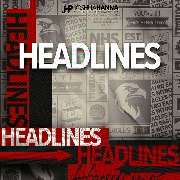 Headlines, Photoshop Template, Digital Background, Newspaper, Modern Design, Sports, Teams, Schools, Seniors, Banner, Photography Tools, Epic, Volume Photography, Summer, Winter, Fall, Spring 1