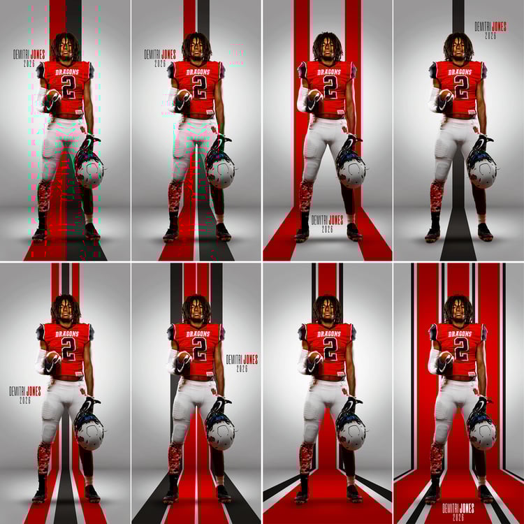 Clean Sweep, Digital Background, Photoshop Template, Modern Simple Design, Lines, Corner, Mascot, Teams, Schools, Sports, Volume Photos, Seniors,