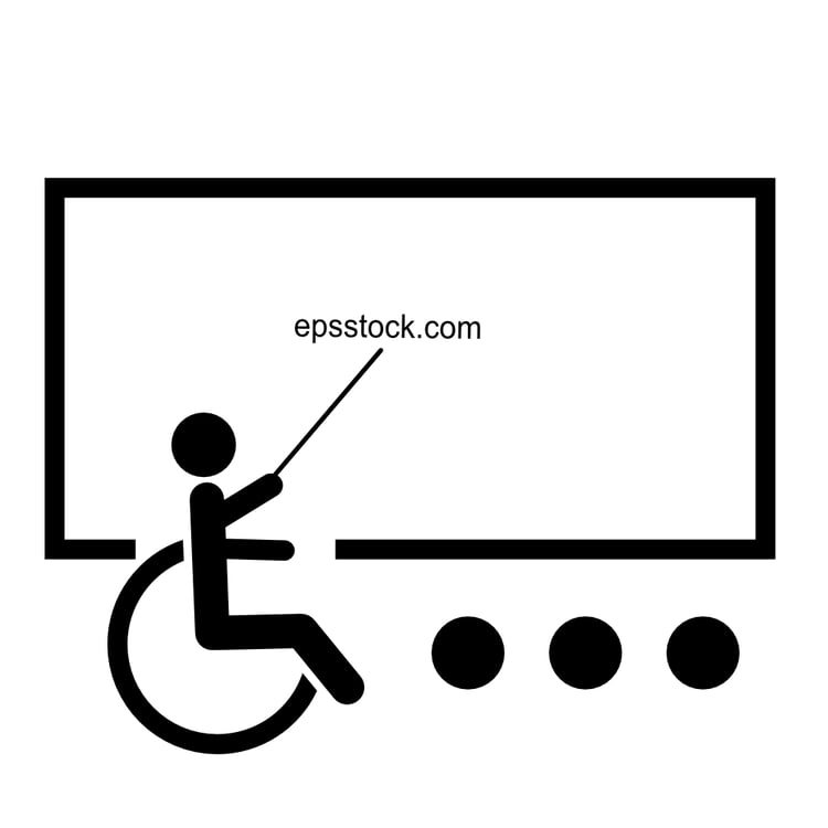 Disabled Teacher icon