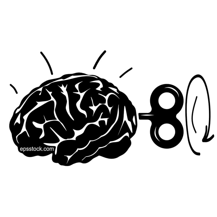 brain with wind-up mechanism