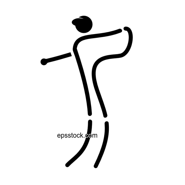 Golf player logo