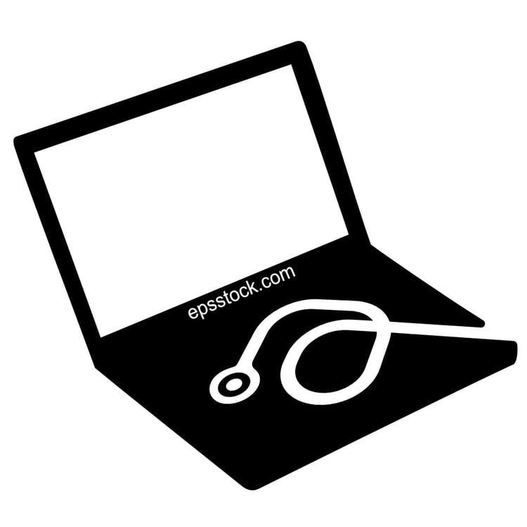 laptop and stethoscope