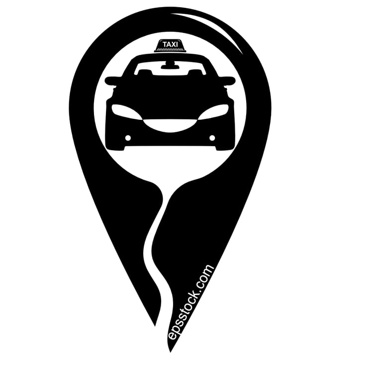 Taxi map pin