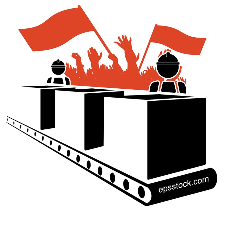 workers strike at the factory