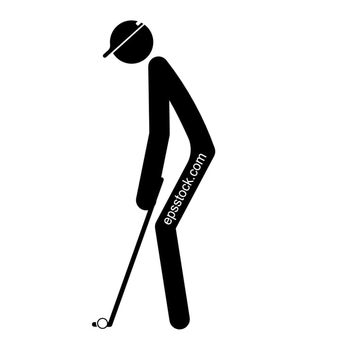 golf player sign
