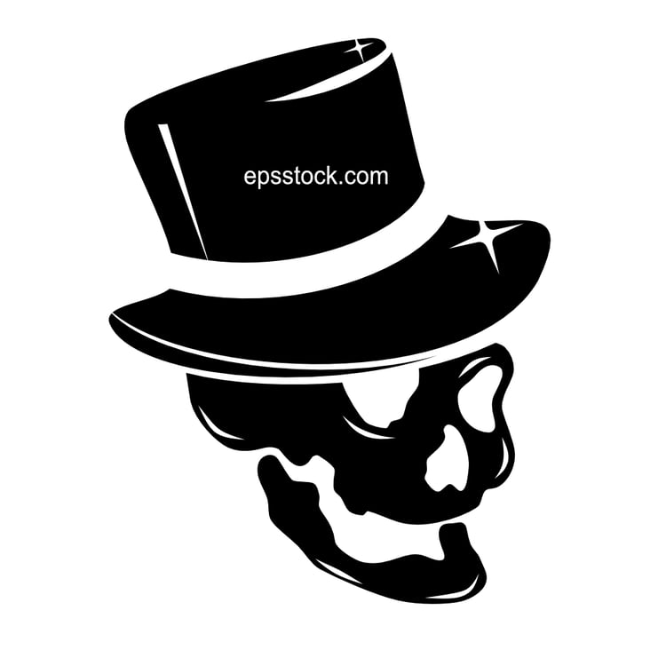 skull in top hat