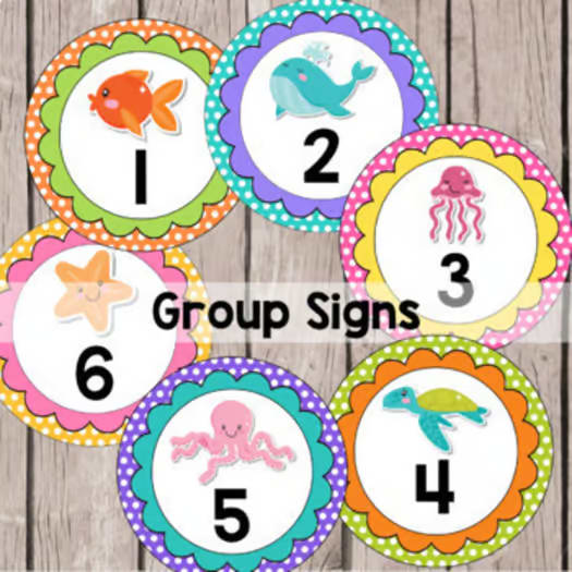 BEACH Theme Classroom Decor Bundle Tropical Island Ocean Decorations Pack