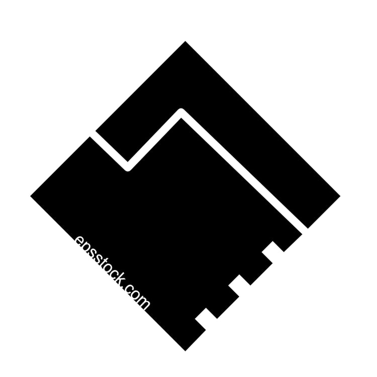 geometric handshake logo
