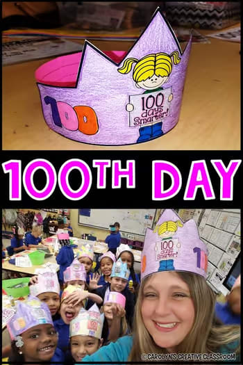 100th Day of School Activities (Literacy and Math Centers and Stations)