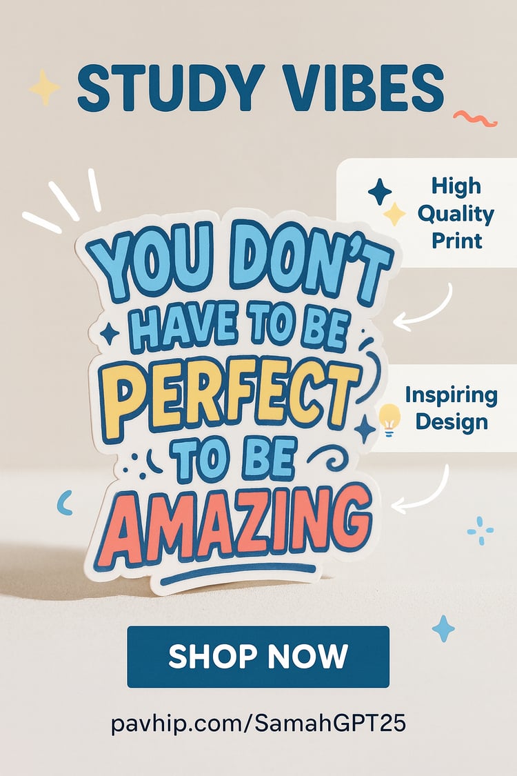 Study Vibes: 5 Positive Stickers to Keep You Motivated