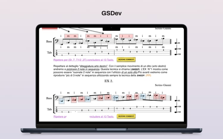 GSDev metodi per basso elettrico gianni serino