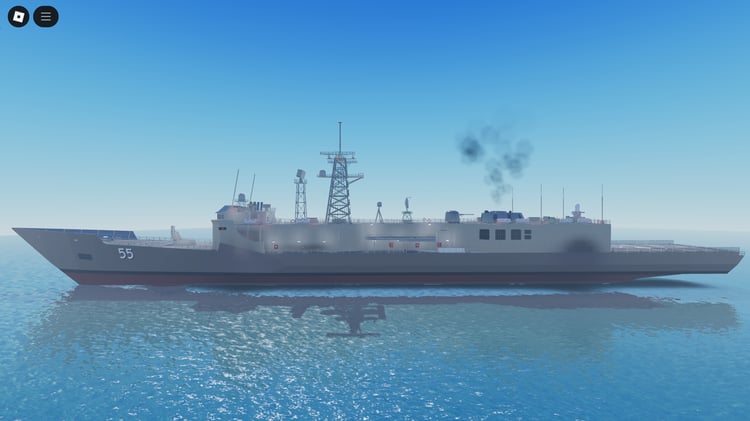 Functional gun on patrol boat Roblox