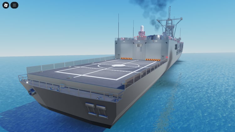 Fully detailed cabin and deck Roblox boat