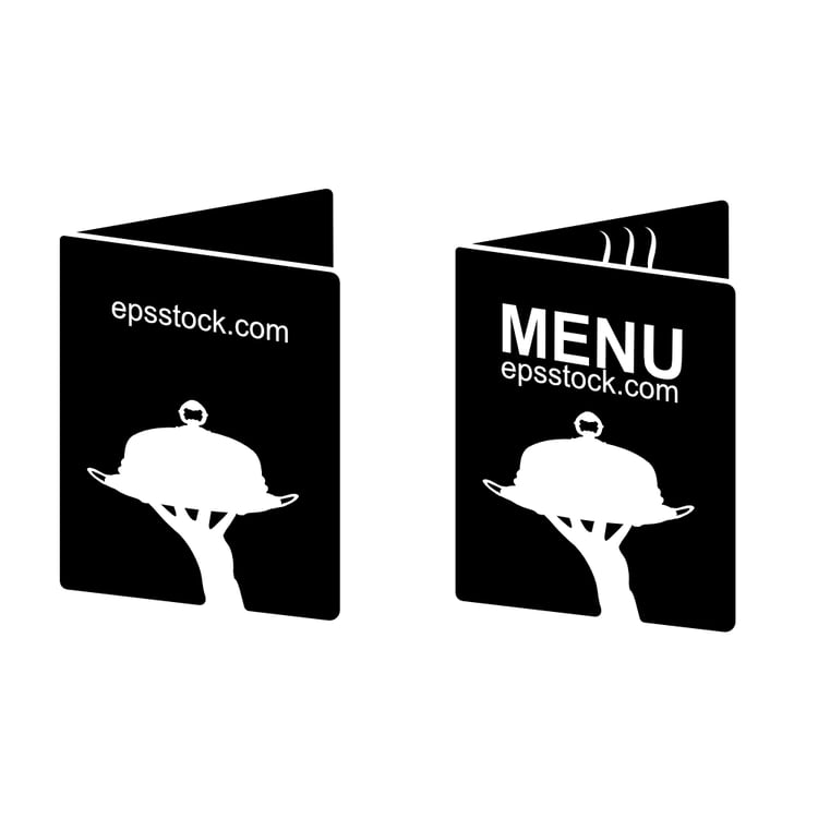 Restaurant menu emblem