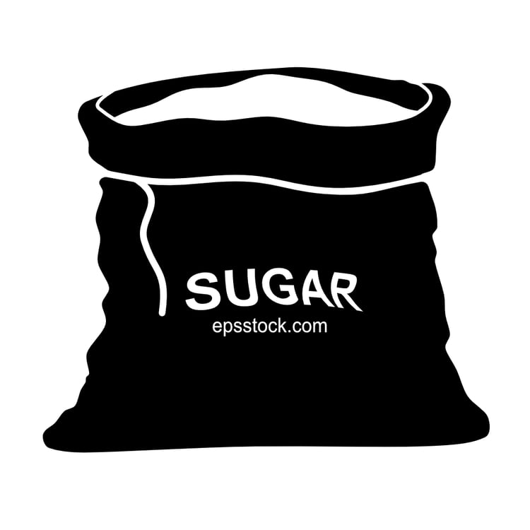 open bag of sugar