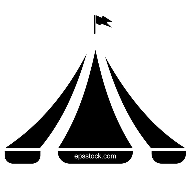 Circus tent logo