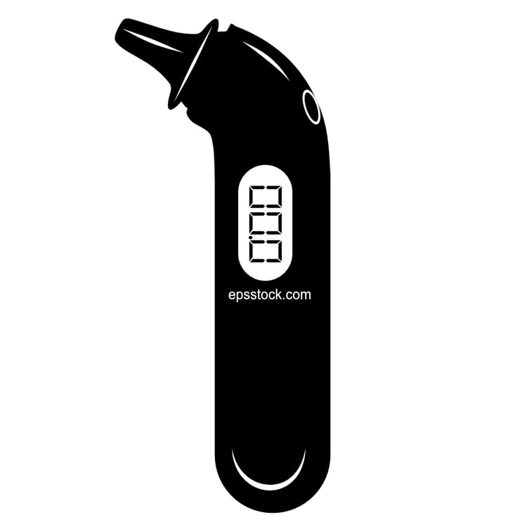 Ear digital thermometer