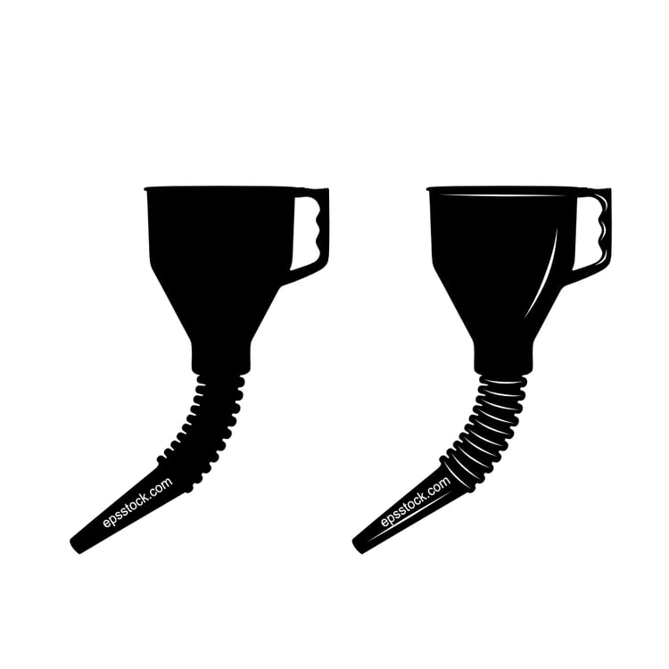 Long Flexible Funnel With Hose