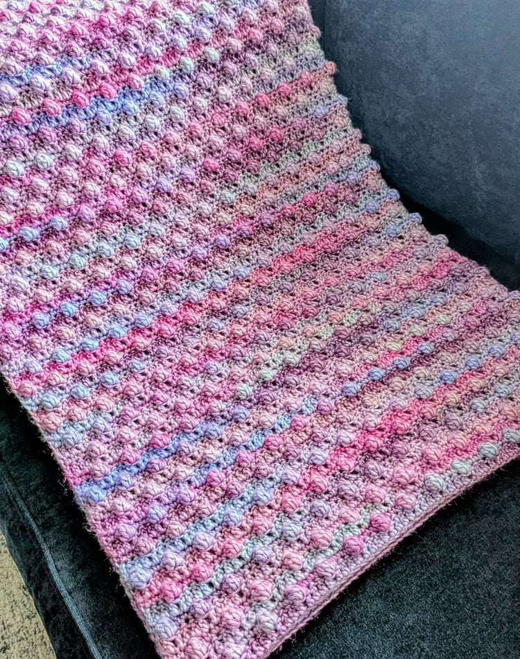 Skyline Bobble Blanket on Couch