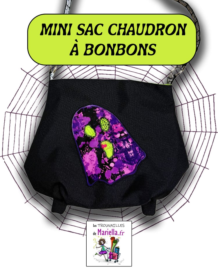 mini sac chaudron à bonbons tuto couture halloween