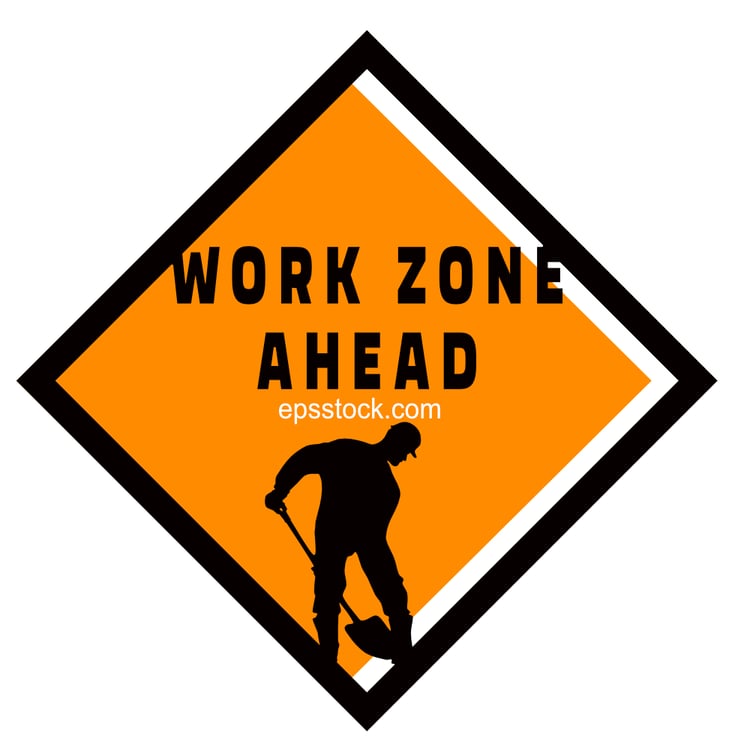 work zone ahead