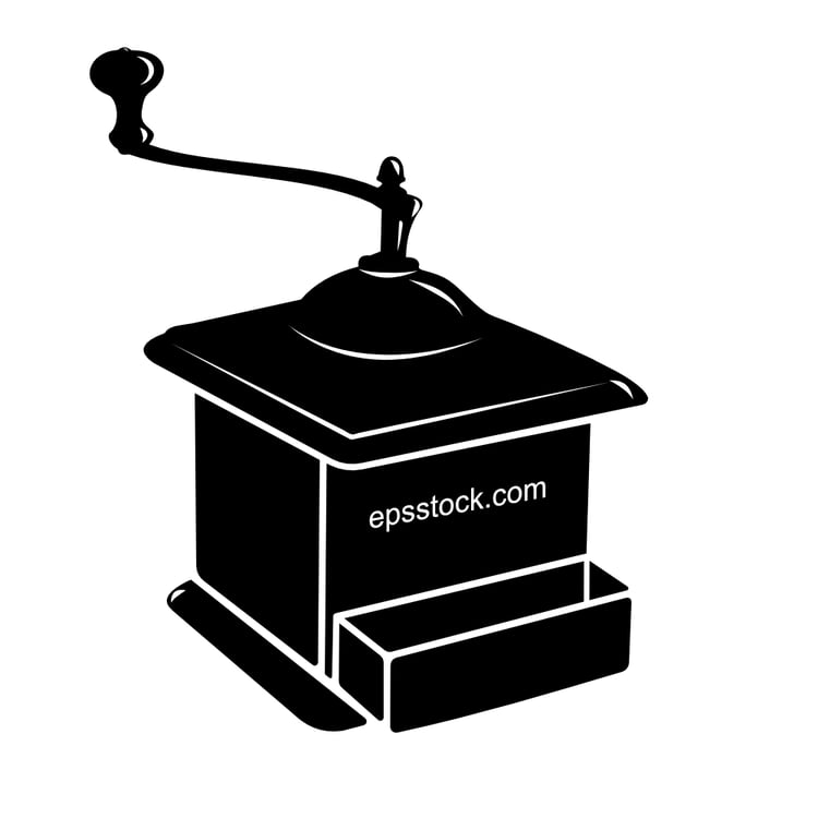 Old coffee grinder emblem