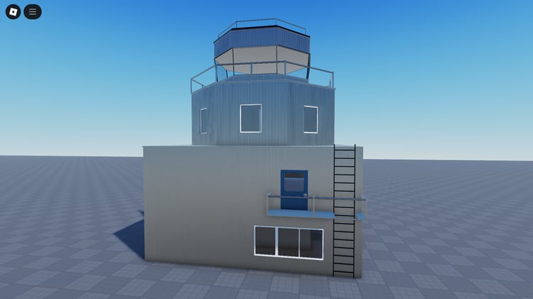 Roblox airport control tower building asset