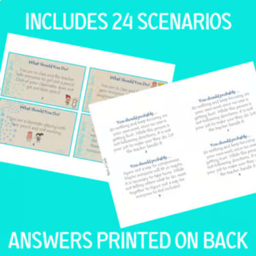 Friendship Skills - Social Scenario Cards / Creating Positive Relationships